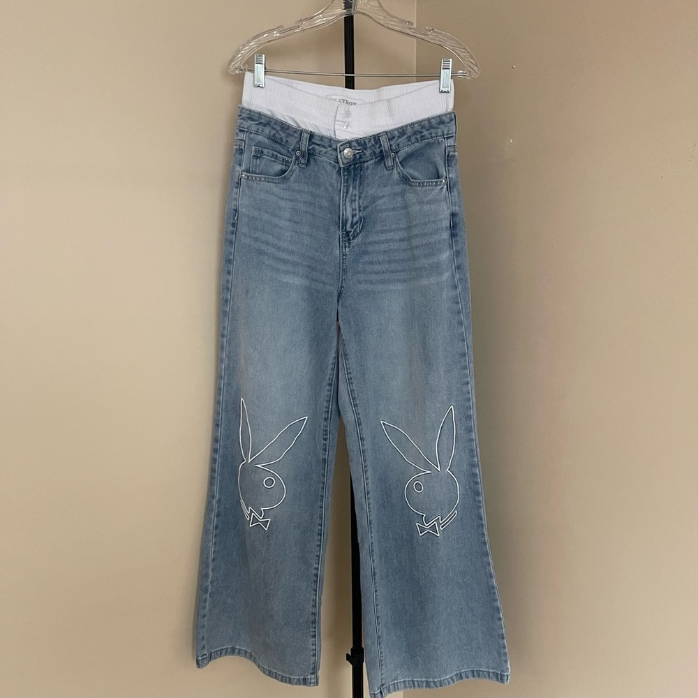 PLAYBOY Tuxedo Iconic Bunny Blue Jeans